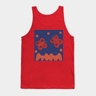 Decorative Butterflies Tank Top